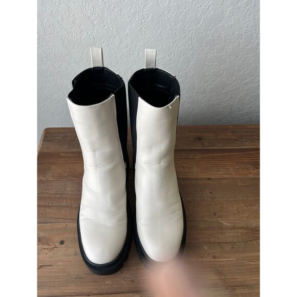 ShuShop Women's Off White Lug Sole Bootie Size 7.5 NEW - Picture 9 of 11